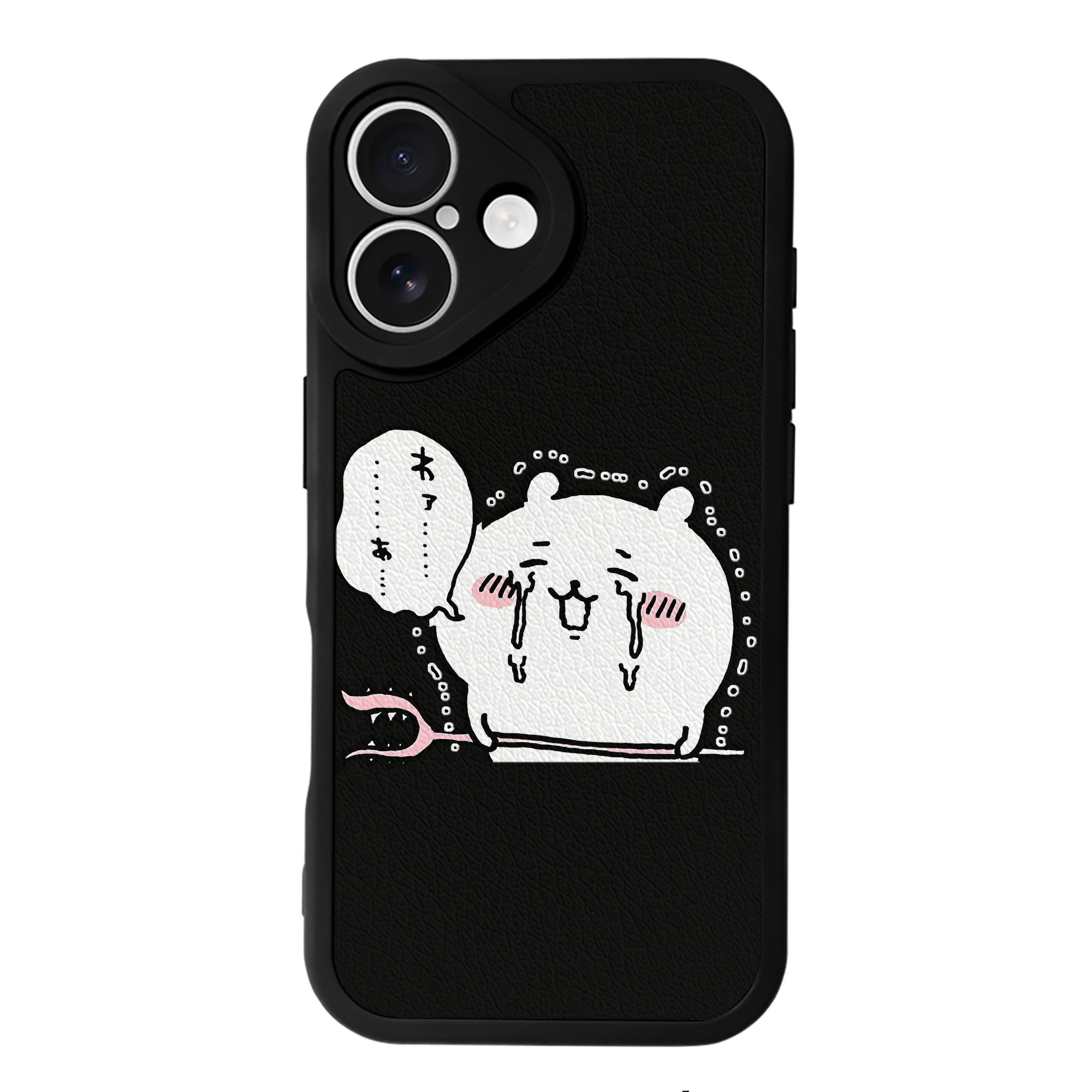 （画像用） ちいかわ ちいかわ Chii-kawa chiikawa 【iPhone 16シリーズ対応】シリコンスマホケース（レザー調） 材質：シリコン